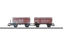 Märklin 46018 - H0 - 2-tlg. Set Klappdeckelwagen, SNCB, Ep. III